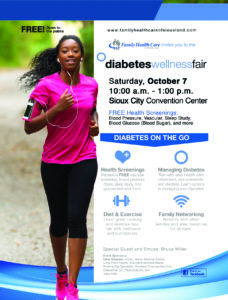 Diabetes Wellness Fair flyer 2017